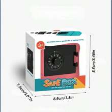 1入組改密碼童趣箱多功能安全造型存錢罐 - 粉色 - 查看 2