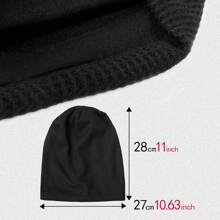 1頂戶外防風保暖帽,適合登山,騎行,滑雪,跑步等活動 - 黑色 - 查看 4