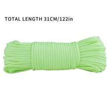 Vera Chiu 1 件/5 件 122 吋夜光繩,4 毫米 9 股夜光繩,用於戶外帳篷拉繩,搭配手鍊鑰匙扣狗項圈 Diy 繩 - 粉色 - 查看 5