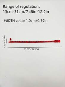 1組/6入尼龍材質寵物狗項圈,針對小型犬泰迪寵物帶鈴項圈可愛的小貓,迷彩頸圈適用於戶外活動調節 - 彩色 - 查看 2