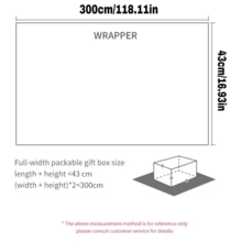 80g, 300cmx43cm Festival Gift Wrapping Paper - Multi-Color Cartoon Birthday Gift Wrapping Paper, Valentines Gift Wrapping Paper, Roll Wrapping Paper, Balloon Pattern Gift Wrapping Paper - Blue - View 3