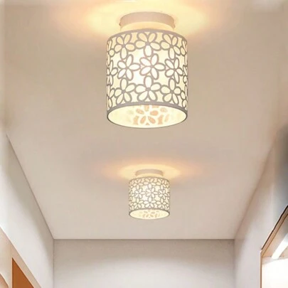 Lámpara De Techo De Cristal Nórdico, Estilo Minimalista, Adecuada Para Pasillo, Entrada, Corredor, Balcón, Sala De Estar, Iluminación Decorativa Del Hogar, No Incluye Bombilla