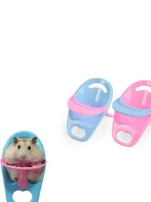 1pc Random Color Hamster Feeding Chair For Small Animals To Feed Food