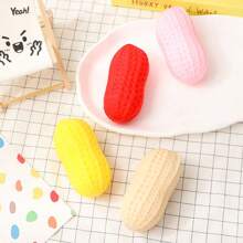 1 件花生形減壓玩具,感官玩具,擠壓玩具,酷炫逼真的食物主題,適合成人和青少年發洩、放鬆、緩解壓力 - 彩色 - 查看 4