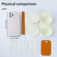 28入組綠色廚房遊戲模擬玩具套裝,適用於女孩,聖誕禮物 - 綠色 - 查看 5