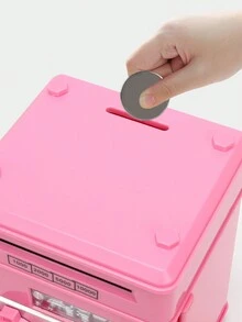 Automatic Roll Money Password Money Box, Atm Money Box, Mini Safe, Creative Saving Bank Toy, Festival Gift - Black - View 6