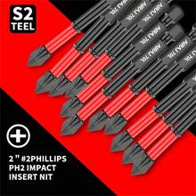 3/8/15 Pieces 70mm S2 Cross High Hardness Anti Slip Screw Set - Black - View 1