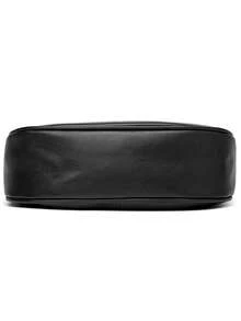 新款簡約時尚女士肩袋,歐美時尚女士流行的斜跨包 - 黑色 - 查看 7