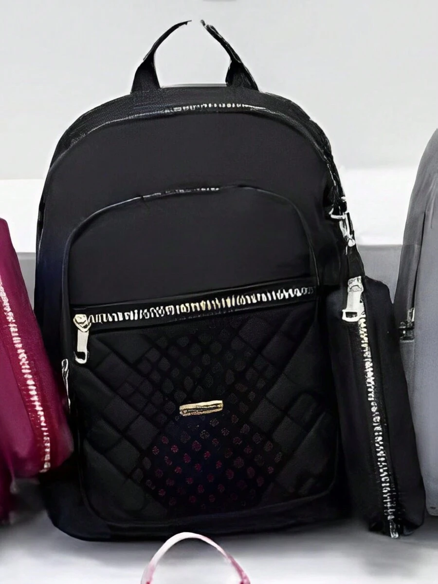 Women Fashion Backpacks - Negro - Ver 1