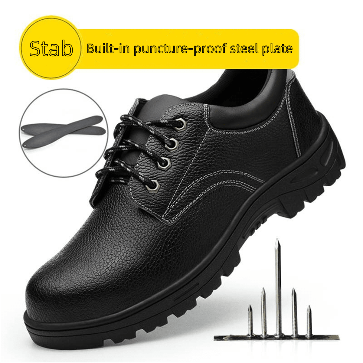 Steel Toe Cap Work Shoes For Men, AntiSmash, AntiStab, WearResistant