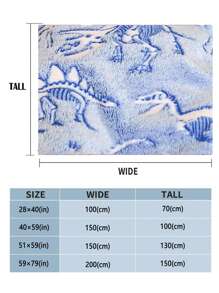 Couverture Nocturne En Flanelle, Design De Fossiles De Dinosaures. Convient Pour Un Cadeau D'anniversaire, Une Serviette De Plage, Une Saison De Remise Des Diplômes.