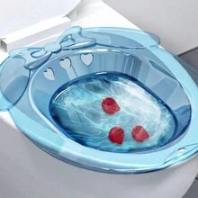 1只坐浴盆,適用於痔瘡治療、老年人、孕婦和衛生護理 - 藍色 - 查看 2