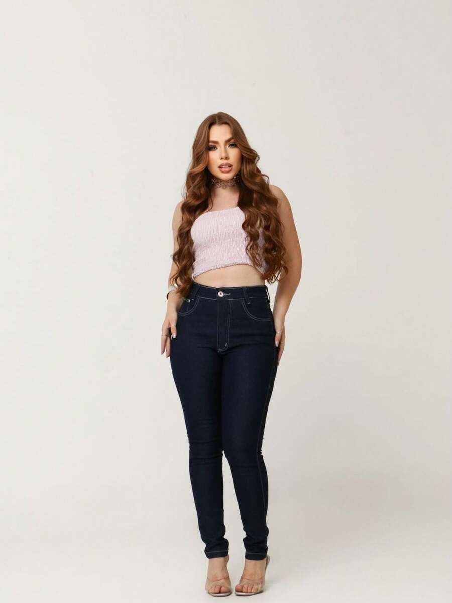 Women Jeans - Màu xanh lam - Xem 1