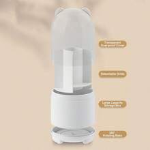 1 件透明防塵筆架 360 旋轉化妝刷收納盒,適合收納眼影刷、口紅等。 - 白色 - 查看 7