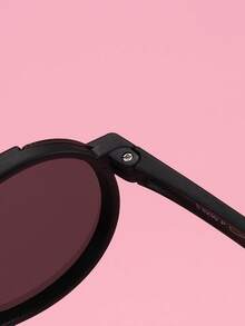 1 件夏季偏光男女通用兒童太陽眼鏡,搭配整合式鏡片和軟橡膠鏡框 - 黑色 - 查看 5