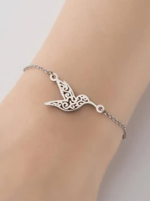 1 Phong Cách Châu Âu và Americana Đa Năng Chim Ruồi & Chim Nhỏ Thiết Kế Chuỗi Vòng Tay Với Thiết Kế Độc Đáo - Vàng - Xem 13