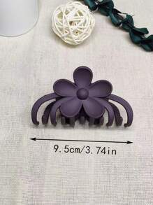 1入組糖果色花朵和龍骨夾髮夾,女性日常使用的完美選擇 - 彩色 - 查看 9