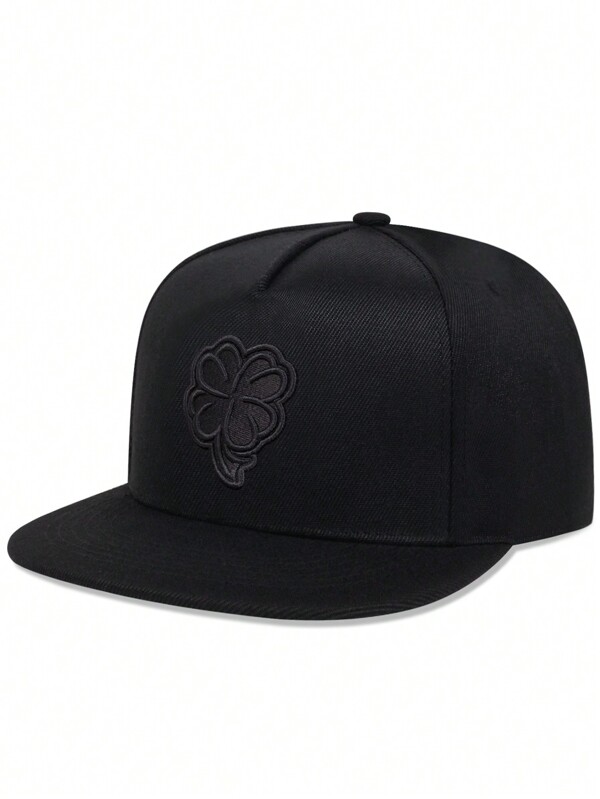 1 pieza Gorra de béisbol bordada con hojas para hombre, ajustable, para exteriores, viajes, vacaciones en la playa, primavera y otoño en la calle