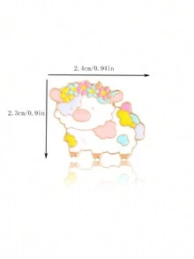 新款卡通羊設計胸針,可愛的鋅合金徽章針插用於背包,是送給朋友的禮物 - 小羊胸針 - 查看 6