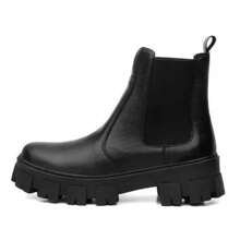 Women Mid-Calf Boots - 黑色 - 查看 4
