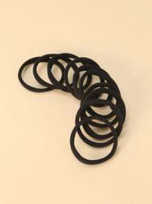 10 piezas Goma de pelo unicolor - Multicolor - Ver 1