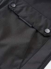 Giacca con cappuccio softshell in stile boyfriend da uomo, con stampa di lettere e dettagli con zip, per uso casual e sportivo, abbigliamento da palestra, stile boyfriend da uomo