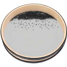 海洋鼓,10"海浪鼓可用於冥想和放鬆,自然色彩雨鼓可紓解壓力,音樂療癒樂器海洋聲音鼓可用於整體治療 - 木質色 - 查看 2