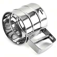 1入組不鏽鋼篩粉器,手持式半自動過濾器,杯形過濾器 - 銀色 - 查看 5