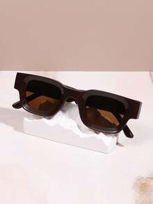 1 件裝時尚女式幾何圖案眼鏡,顯小臉和性格,多種顏色可供選擇,適合日常佩戴 - 彩色 - 查看 8