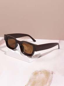 1 件裝時尚女式幾何圖案眼鏡,顯小臉和性格,多種顏色可供選擇,適合日常佩戴 - 彩色 - 查看 9