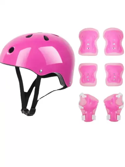 1 件头盔，蝴蝶防护装备 7 件套，适用于悬浮滑板、滑板、溜冰鞋，多种颜色