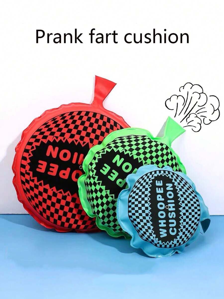 1入色彩隨機的愚人節開玩笑玩具放屁氣墊