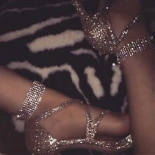 1pc Blingbling Luxury Rhinestone Multiple Strand Anklet For Women's Night Club - Gold - View 2