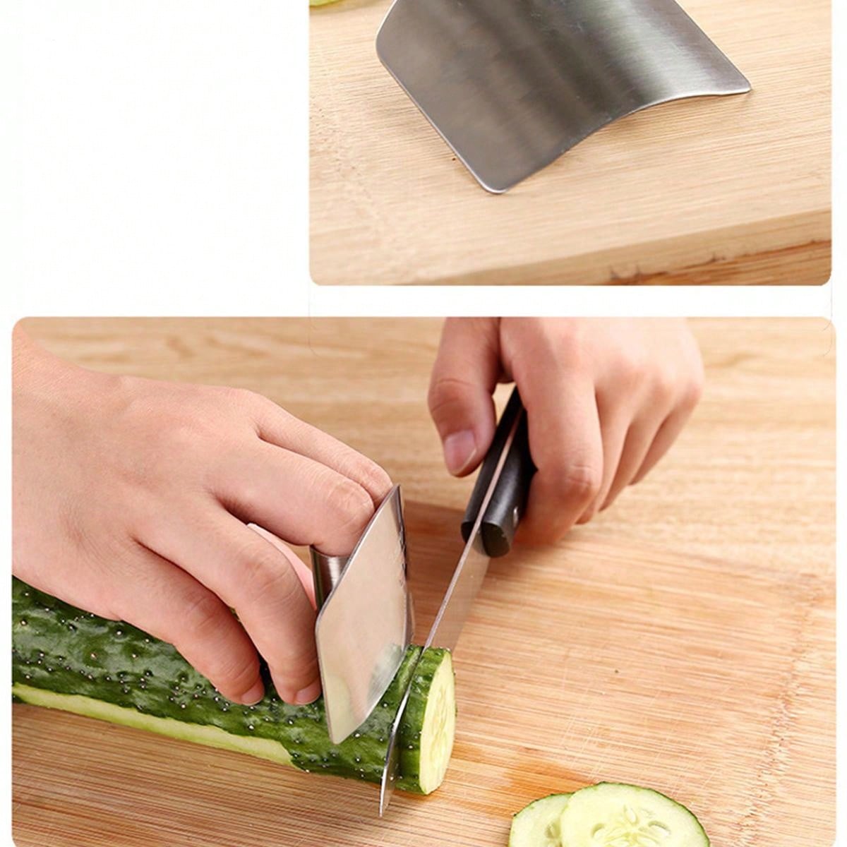 1pc Stainless Steel Finger Protector Guard,Safety Cutting Protector