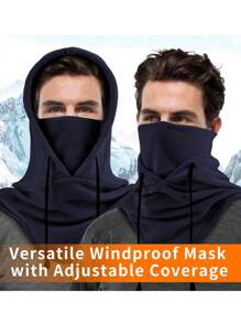 Ski Mask For Men Women Balaclava Face Mask Full Winter Mask Breathable Sports Mask Windproof Warmer Fleece Adjustable Winter Mask For Men Women - Navy Blue - View 2