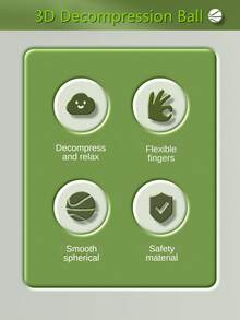 3d Decompression Ball, 3d Infinite Flip Decompression Ball New Way Stress Relief Toy, Random Color Mixing - Black - View 5