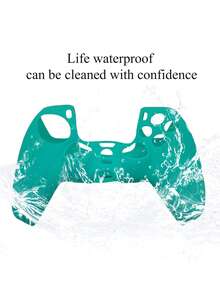 1 个硅胶保护套兼容游戏控制器，防汗、防尘、防滑、防刮，增强游戏体验 - 淺藍色 - 查看 7