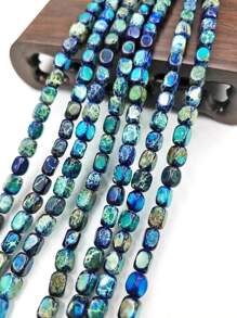 A String Of 24 Amorphous Deep Blue Imperial Stones Handmade DIY Bracelets, Necklaces, Sweater Chains, Accessories, Suitable For Birthday Parties