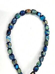 A String Of 24 Amorphous Deep Blue Imperial Stones Handmade DIY Bracelets, Necklaces, Sweater Chains, Accessories, Suitable For Birthday Parties