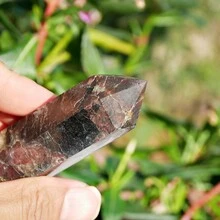 1 Miếng 120g Tự nhiên Đá thạch lựu Thạch anh Tòa tháp Cây đũa phép Lục giác Điểm Đối với Thiền Đồ trang trí Nhà  Đồ trang trí Mẫu vật khoáng sản Pha lê Chữa bệnh Tim Đá quý Qủa tặng Đối với Sư Tử , Chòm sao Xử Nữ , Ma Kết , Bảo Bình - 120g - Xem 7