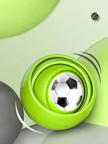 3d Decompression Ball, 3d Infinite Flip Decompression Ball New Way Stress Relief Toy, Random Color Mixing - Black - View 6