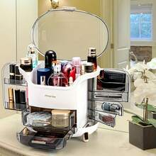 6 件透明塑膠方形盒,4.5 公分/1.77 英寸,鉸鏈蓋儲物容器,適合珠子、diy 工藝品、珠寶和小物品 - 白色 - 查看 2