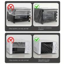 10pcs/Set, Household Appliance Dust Cover, Disposable Plastic Bust Cover Bag For Kitchen Appliance, Kitchen Stuff  Kitchen Accessories Home Kitchen Items - White - View 6