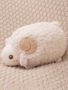 Bobbybear 1pc Cute And Sweet Plush Lamb Stuffed Animal Pillow, Creative Sheep Doll Home Decoration Birthday Gift - White - View 3
