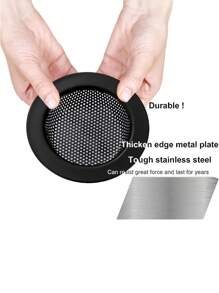 1/2pcs Kitchen Sink Strainer Drainer & Bathroom Drain Filter - Black - View 5