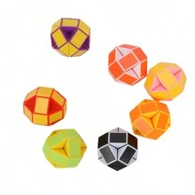 6 件式坐立不安玩具組包括 2 個戒指、2 個蛇尺、2 個大理石網坐立不安玩具 Adhd 焦慮壓力緩解 - 彩色 - 查看 4