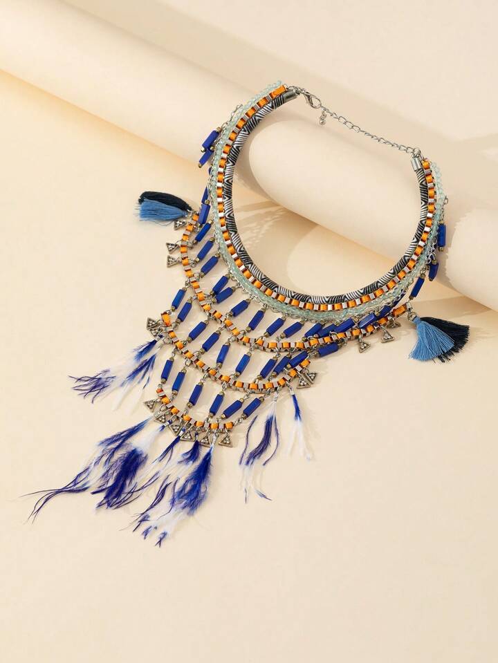 Plunder tassel necklace deals