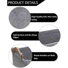 1 件寵物玩具盒、狗玩具盒、收納籃收納盒 - 非常適合存放寵物玩具、毯子、皮帶和食物 - 米色 - 查看 5