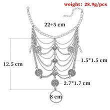 1入組女士康托馬洛海灘金屬設計多層流蘇鏈連指環和腳鏈 - 幾何腳鍊 - 查看 5