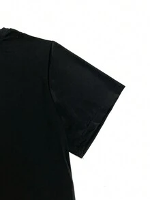 Men T-Shirts - 黑色 - 查看 4